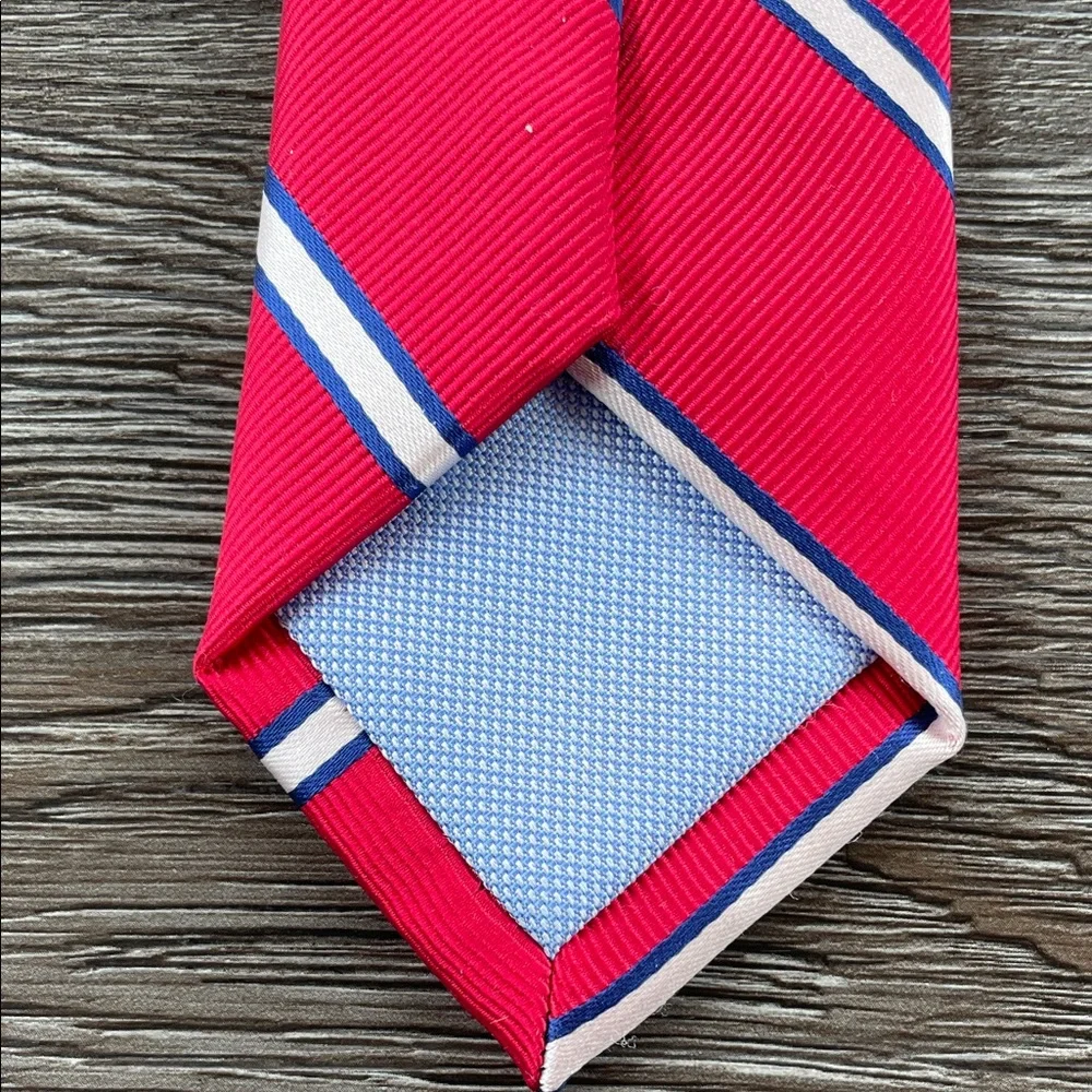 Tommy Hilfiger Tie Boy’s Classic Striped Red White Blue
